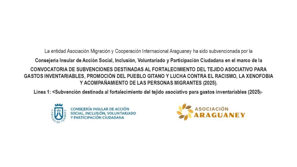 Subvención destinada al fortalecimiento del tejido asociativo para gastos inventariables (2025)